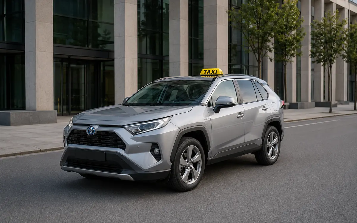 Silbernes Toyota RAV4 Taxi – Fahrzeug 08